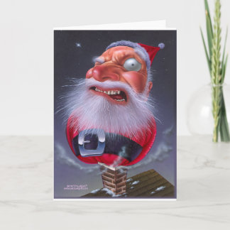 santaclause_chimney feiertagskarte
