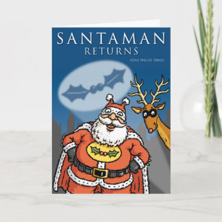 Santaman Weihnachtskarte Feiertagskarte