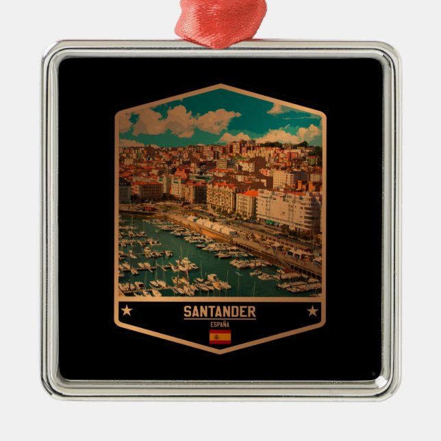 Santander Ornament Aus Metall (Vorne)