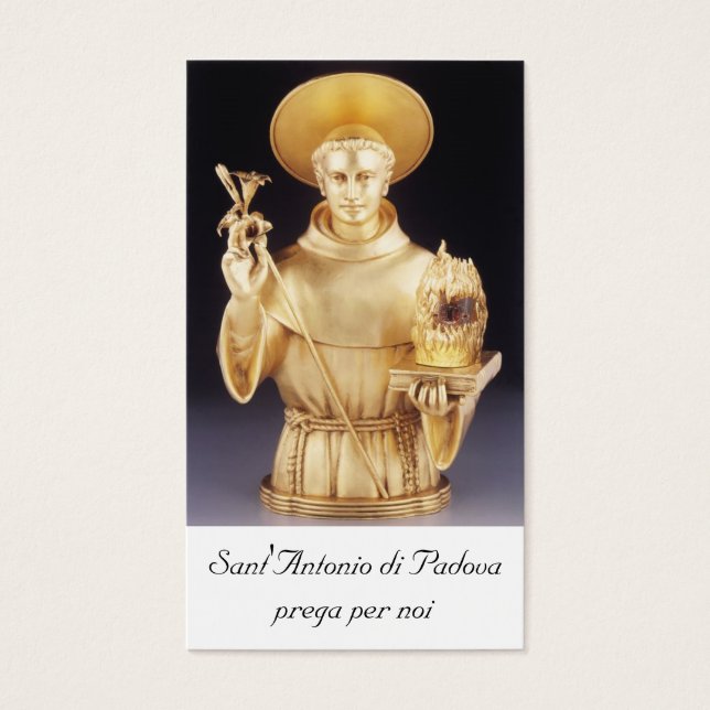 Sant'Antonio santino - Die heilige Karte von Antho (Vorderseite)