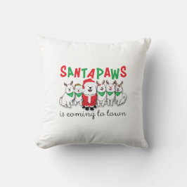 Santapaws kommt in die Stadt Kissen