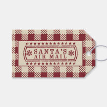 Santa's Airmail Roter Klassischer Poststempel