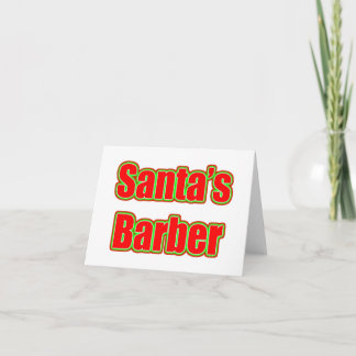 Santa's Barber Feiertagskarte