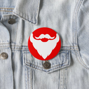 Santas-Bart-Knopf Button