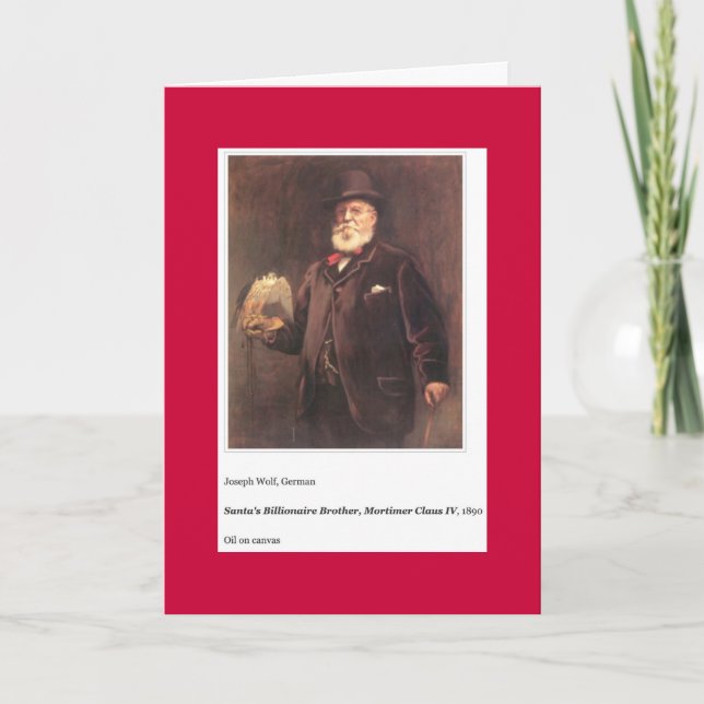 SANTA'S BROTHER CHRISTMAS CARD FEIERTAGSKARTE (Vorderseite)