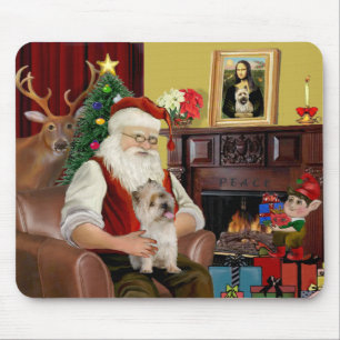 Santa's Cairn Terrier Mousepad