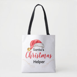 Santa's Christmas Helper Customizable Tote Bag Tasche