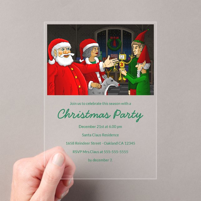 Santa's Christmas Party Invitation (In situ (ordinateur de poche))