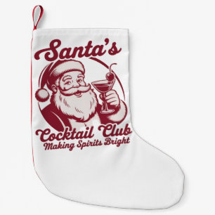 Santas Cocktail Club Lustiger Weihnachtsfeier-Trin Kleiner Weihnachtsstrumpf