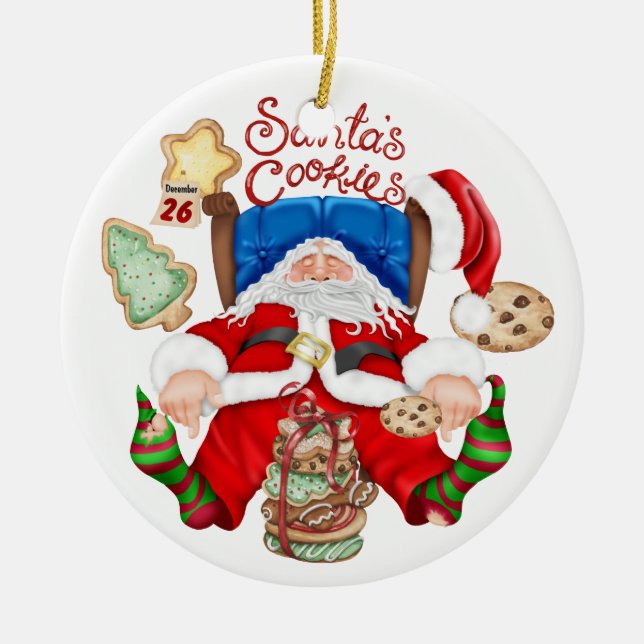 Santa's Cookies - SRF Keramikornament (Vorne)