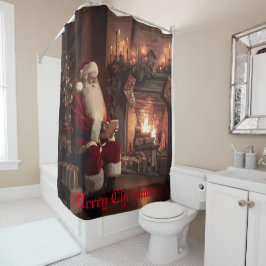 Santa's Cosy Nook Duschvorhang
