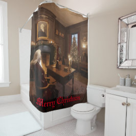 Santa's Cosy Nook Duschvorhang