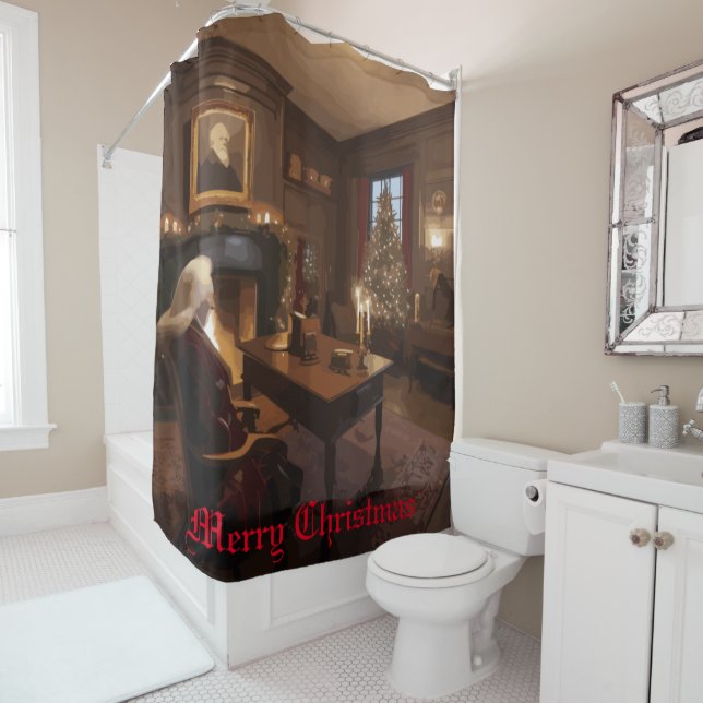 Santa's Cosy Nook Duschvorhang (Beispiel)