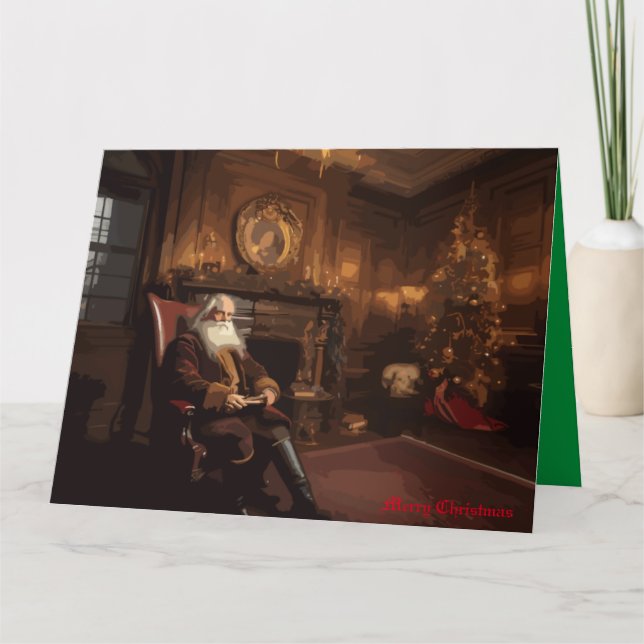 Santa's Cosy Nook Karte (Vorderseite)