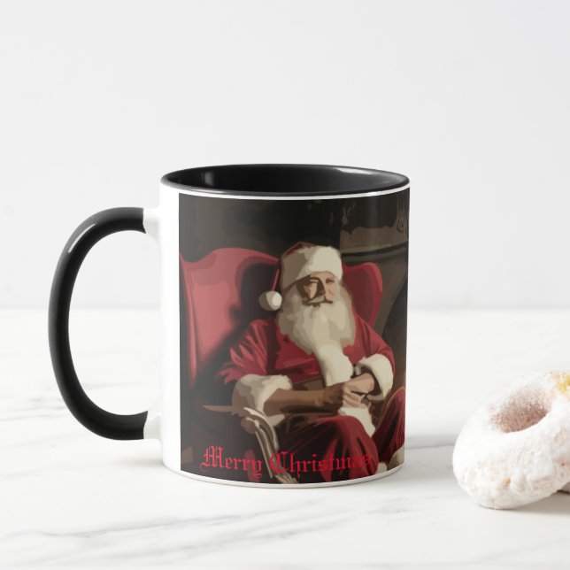 Santa's Cosy Nook Tasse (Mit Donut)