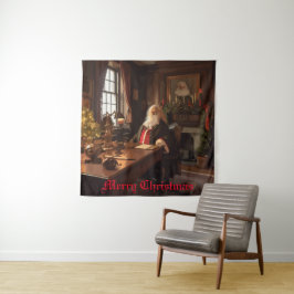Santa's Cosy Nook Wandteppich