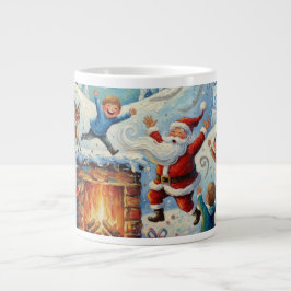 Santa's Cozy Health - A Christmas Eve Tale Jumbo-Tasse