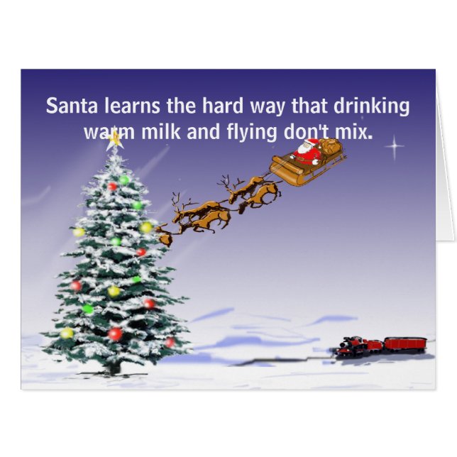 Santa's Driving Card (large) (Vorderseite (Horizontal))