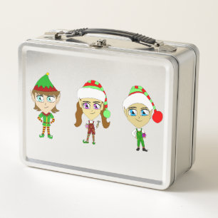 Santas elves metall brotdose