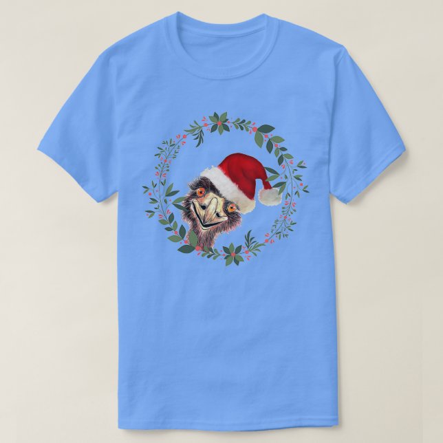 Santas Emu a Aussie Christmas T-Shirt (Design vorne)