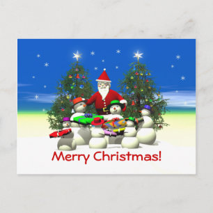 Santas erster Halt zu Weihnachten