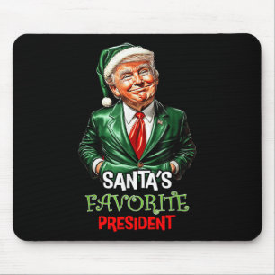 Santas Favorit Präsident Funny Santa Trump 2024 Mousepad