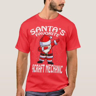 Santas Favorite Aircraft Mechanical Weihnachten T-Shirt