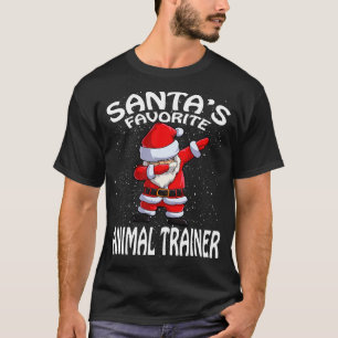 Santas Favorite Animal Trainer Weihnachten T-Shirt