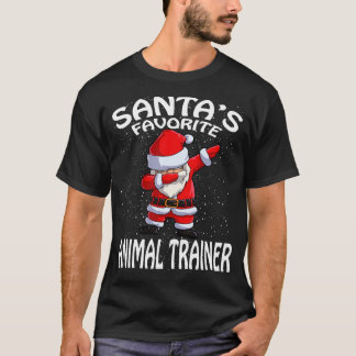 Santas Favorite Animal Trainer Weihnachten T-Shirt