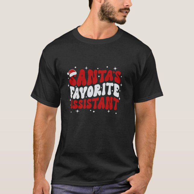 Santas Favorite Assistant Medical Teacher Christma T-Shirt (Vorderseite)