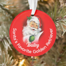 Santas Favorite Custom Personalisiert Dog Rasse Na