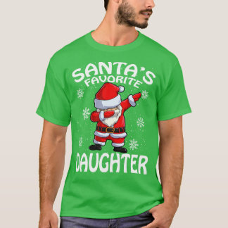 Santas Favorite Daughter Weihnachten T-Shirt