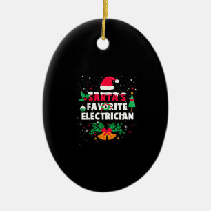 Santas Favorite Electric Weihnachtsgeschenk Keramik Ornament