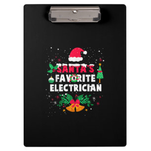 Santas Favorite Electric Weihnachtsgeschenk Klemmbrett