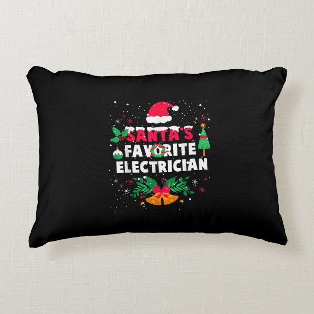 Santas Favorite Electrical Weihnachtsgeschenk Dekokissen (Vorderseite)