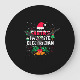 Santas Favorite Electrical Weihnachtsgeschenk Große Wanduhr