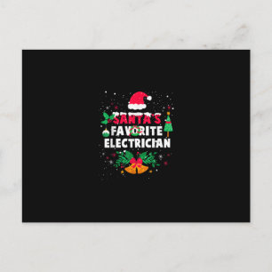 Santas Favorite Electrical Weihnachtsgeschenk Postkarte