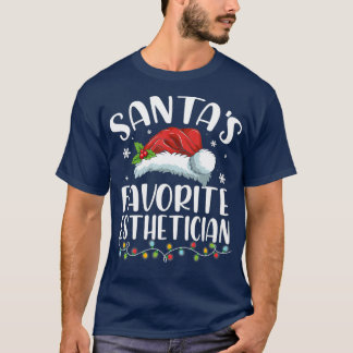 Santas Favorite Esthetician Weihnachts-Weihnachtsm T-Shirt