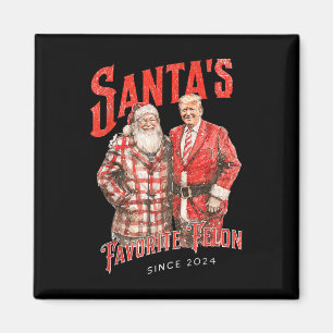 Santas Favorite Felon Seit 2024 Weihnachten Weihna Magnet