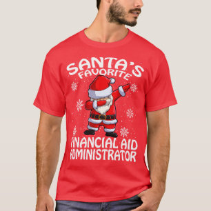 Santas Favorite Financial Aid Administrator Christ T-Shirt