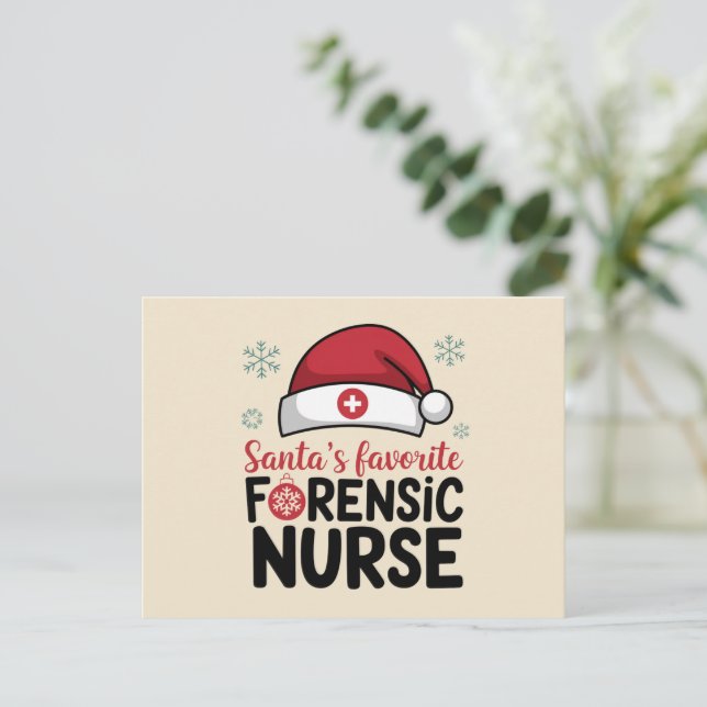 Santas Favorite Forensic Nurse Weihnachten (Stehend Vorderseite)