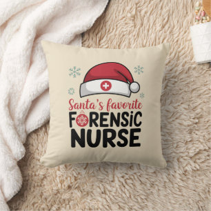 Santas Favorite Forensic Nurse Weihnachten Kissen