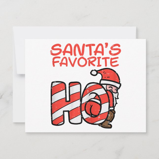 Santas Favorite Funny Naughty Adult Weihnachten We (Vorderseite)
