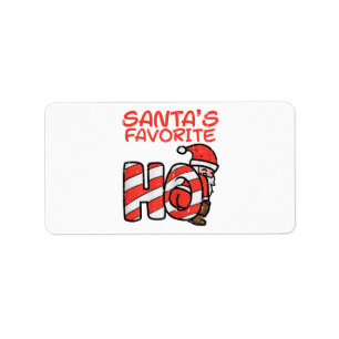 Santas Favorite Funny Naughty Adult Weihnachten We Adressaufkleber