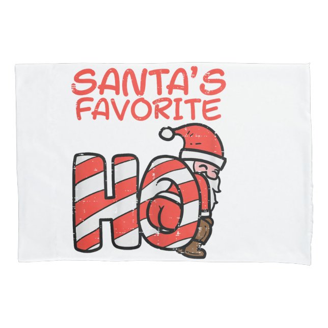 Santas Favorite Funny Naughty Adult Weihnachten We Kissenbezug (Vorderseite)