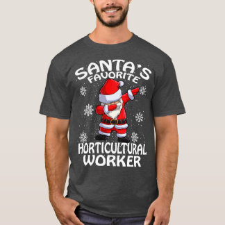 Santas Favorite Garticultural Worker Weihnachten T-Shirt