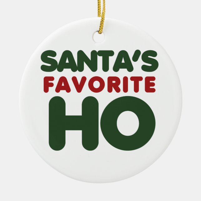 Santas Favorite HO Keramikornament (Vorne)