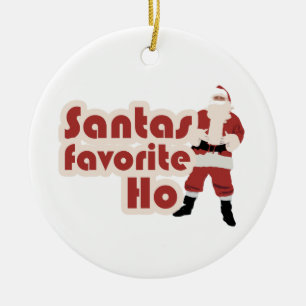 Santas Favorite Ho Keramikornament