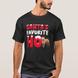 Santas Favorite Ho Santa Bullmastiff Dog Geschenke T-Shirt
