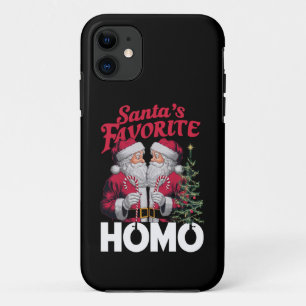 Santas Favorite Homo Gay Christmas LGBTQ Prix Case-Mate iPhone Hülle